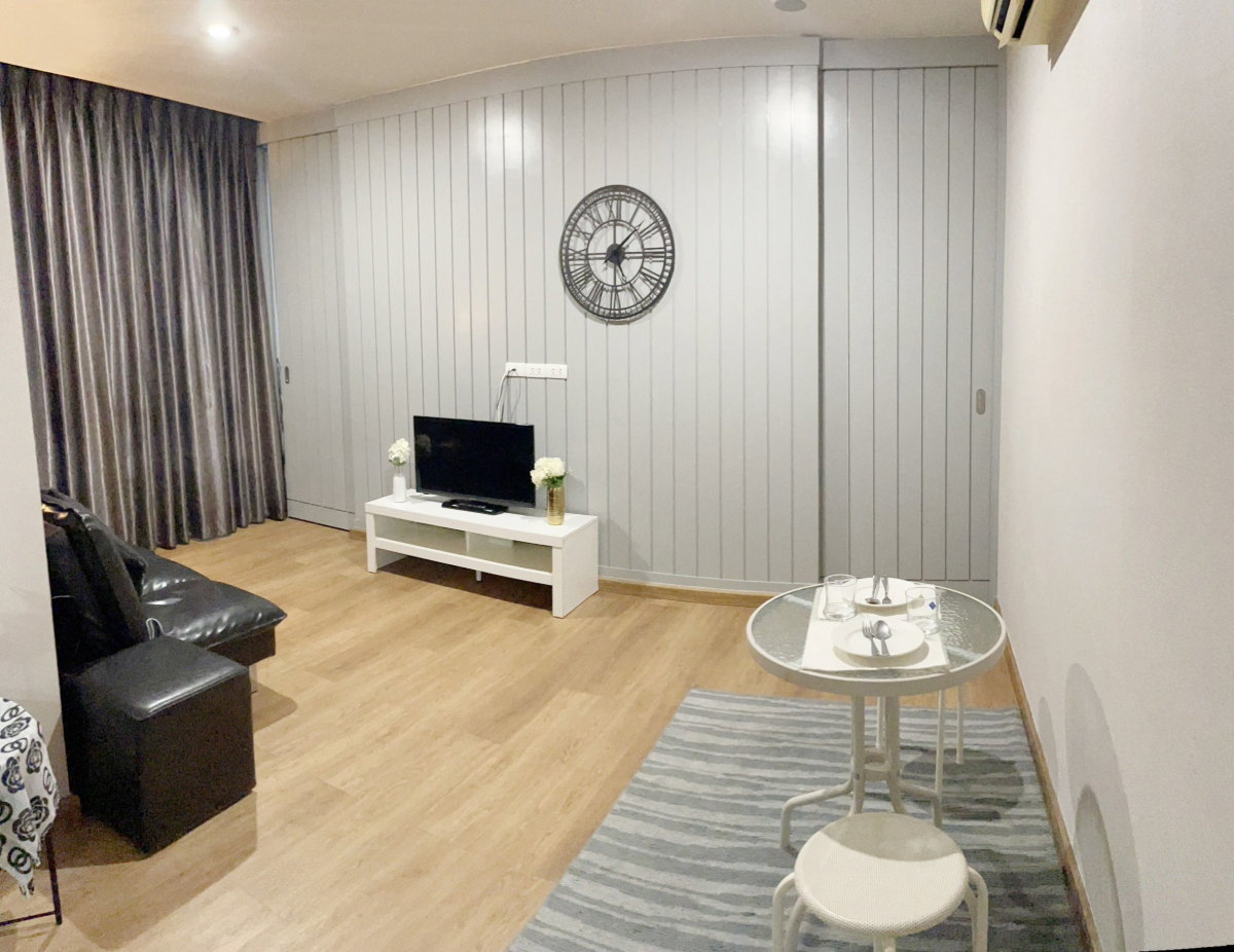 รูป SK03945 ให้เช่า ห้องสวย Happy Condo Ladprao 101 แต่งสวย พร้อมอยู่ 1 นอน 1 น้ำ ตึก South (เลี้ยงสัตว์ได้)** - รูปที่ 4/14