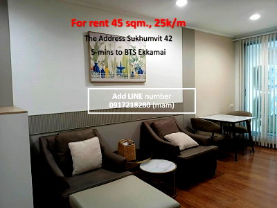 Condos for rent : A035275 The Address Sukhumvit 42