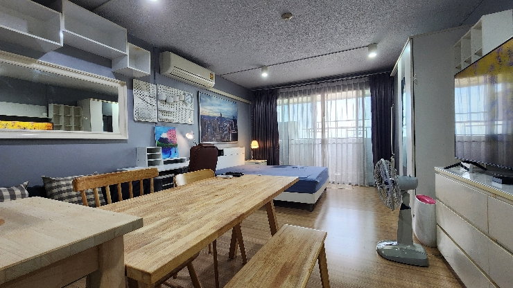 รูป PST Condoville 1 | ให้เช่าห้อง สตูดิโอ ที่เก็บของเหลือเฟือ สภาพห้องดี เครื่องใช้ไฟฟ้าครบ น่าอยู่ วิวโล่ง ใกล้เซ็นทรัล พระราม 3 - รูปที่ 4/21
