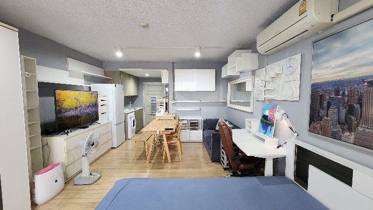 รูป PST Condoville 1 | ให้เช่าห้อง สตูดิโอ ที่เก็บของเหลือเฟือ สภาพห้องดี เครื่องใช้ไฟฟ้าครบ น่าอยู่ วิวโล่ง ใกล้เซ็นทรัล พระราม 3 - รูปที่ 2/21