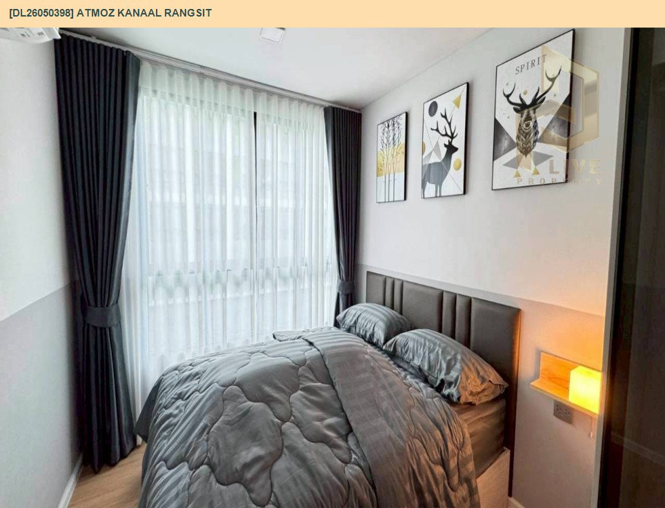 รูป DL26050398 ให้เช่าคอนโด แอทโมซ คาแนล รังสิต (Atmoz Kanaal Rangsit) ใกล้ - พร้อมเข้าอยู่ โทรด่วน 0614453194 LineID @162cjixi - รูปที่ 6/12