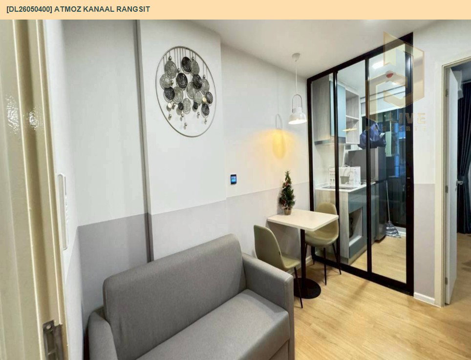รูป DL26050400 ให้เช่าคอนโด แอทโมซ คาแนล รังสิต (Atmoz Kanaal Rangsit) ใกล้ - พร้อมเข้าอยู่ โทรด่วน 0653619502 LineID @897iyzll - รูปที่ 2/12