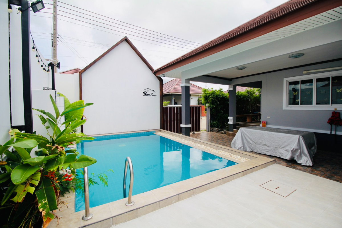 รูป ขายบ้าน Pool Villa 72 ตร.วา ตกแต่งพร้อมอยู่ เฟอร์ครบ พลูตาหลวง สัตหีบ ใกล้อู่ตะเภา-บางเสร่  - รูปที่ 5/25