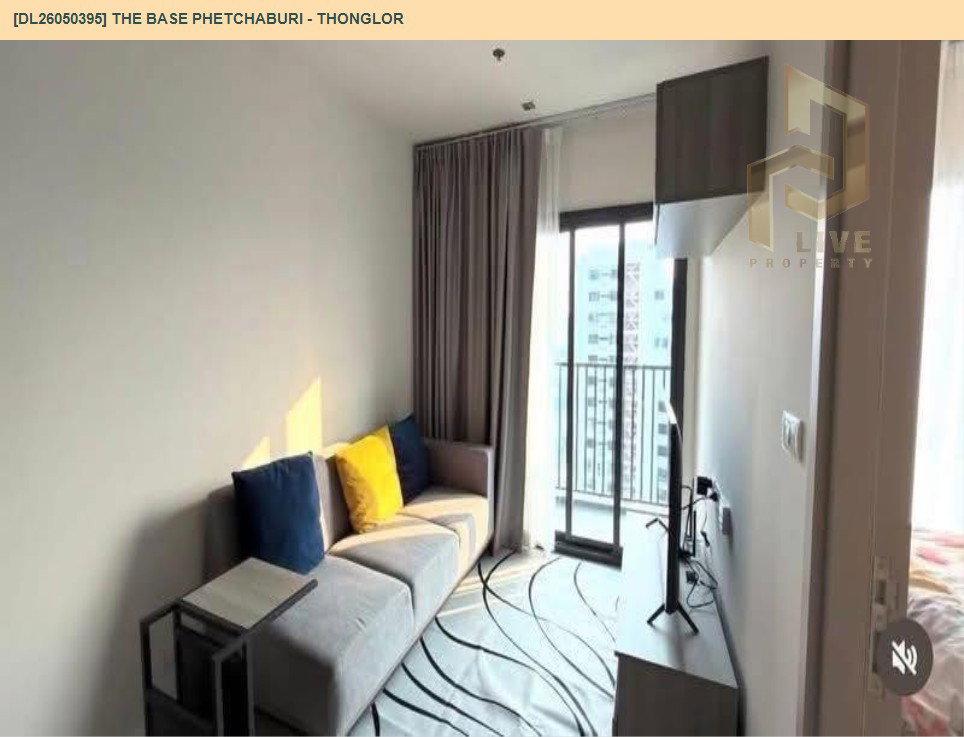 รูป DL26050395 ให้เช่าคอนโด เดอะ เบส เพชรบุรี - ทองหล่อ (THE BASE Phetchaburi - Thonglor) ใกล้ BTS พร้อมพงษ์ พร้อมเข้าอยู่ โทรด่วน 0800343450 LineID @655ebbvc - รูปที่ 8/10