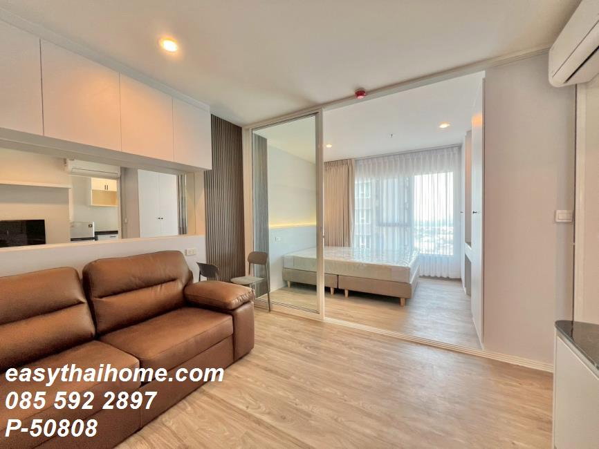 รูป P-50808 — คอนโดให้เช่าชั้นสูง! Regent Home Bangna ชั้น 28 ใกล้ BTS บางนา เครื่องใช้ไฟฟ้าครบมาก ราคา 12,000 บาท โทร 085-592-2897 Line: @easythaihome - รูปที่ 2/10