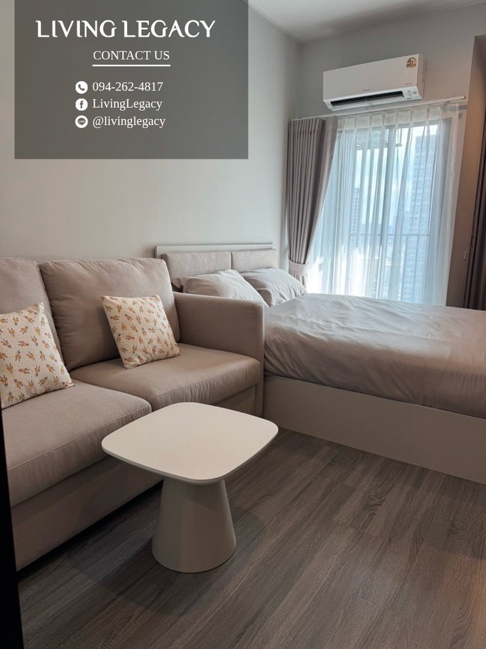 รูป TF4KWW เช่าด่วน คอนโด Ideo Ramkhamhaeng - Lam Sali 24 ตร.ม. | ชั้น 11 | 1 ห้องนอน | 1 ห้องน้ำ 12,500 บาท/เดือน line id : @livinglegacy - รูปที่ 3/6