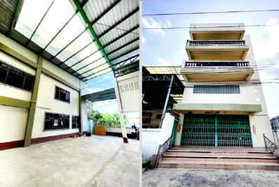 เช่าโรงงาน ลำลูกกา คลองหนึ่ง : ให้เช่าโกดังพร้อมสำนักงาน 4 ชั้น ทำเล รังสิต–นครนายก / ซอยรังสิต นครนายก  / ใกล้ ฟิวเจอร์พาร์ค รังสิต / พื้นที่ใช้สอยรวม 984 ตารางเมตร 