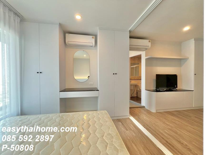รูป P-50808 — คอนโดให้เช่าชั้นสูง! Regent Home Bangna ชั้น 28 ใกล้ BTS บางนา เครื่องใช้ไฟฟ้าครบมาก ราคา 12,000 บาท โทร 085-592-2897 Line: @easythaihome - รูปที่ 8/10