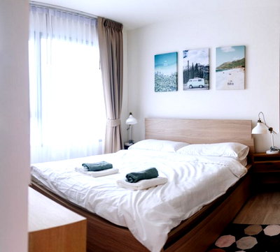 คอนโดให้เช่า : Ready to move in 1 bedroom  Life Asoke Condo For rent High Floor nice view 