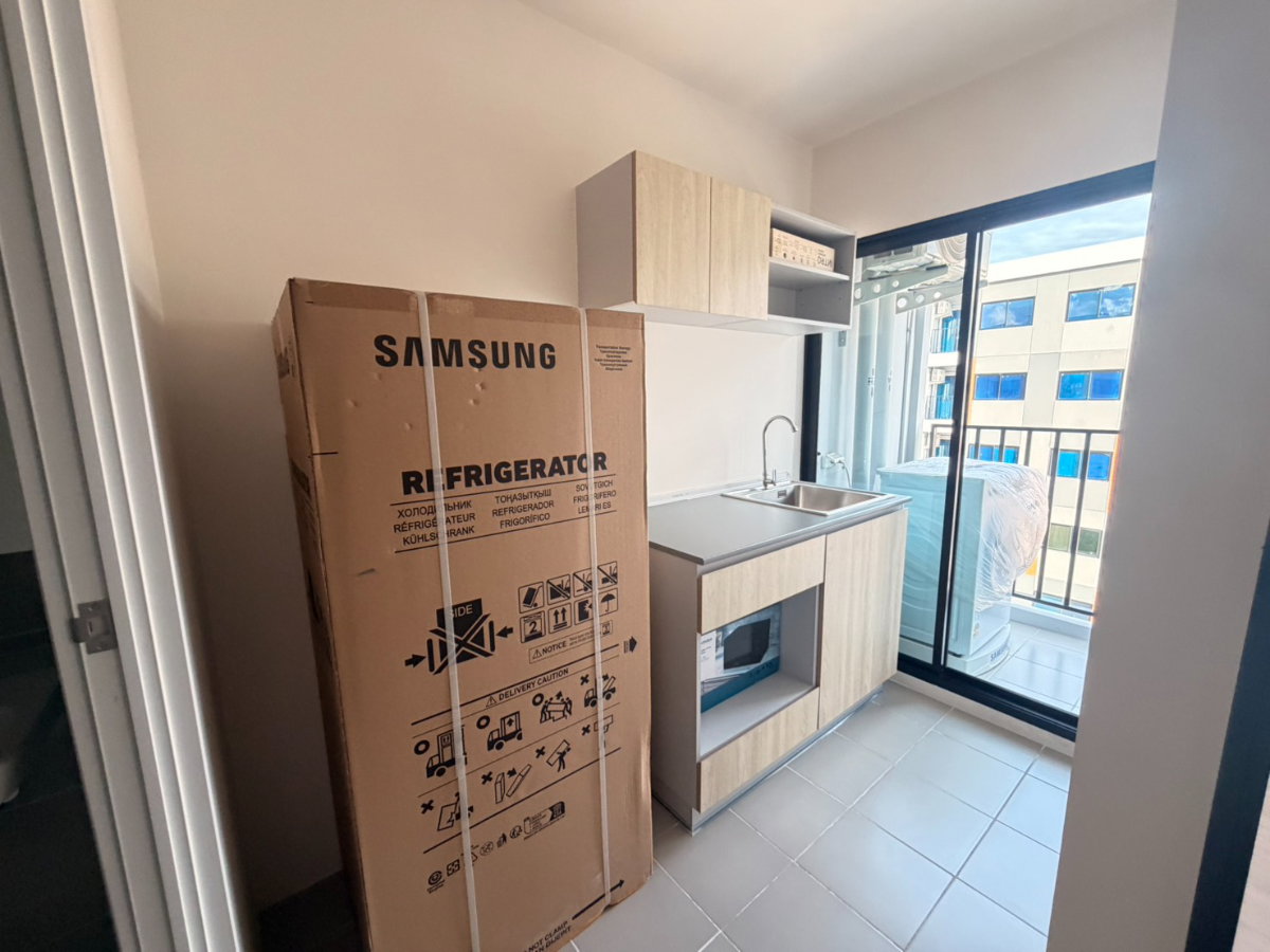 รูป 🏡ให้เช่า 6,500/เดือน คอนโด มี นวนคร  📍 หลังตลาดโรงเกลือ สัญญา 2 ปี ชั้น 4 ตึก F มีเครื่องซักผ้า ห้องใหม่ - รูปที่ 3/9