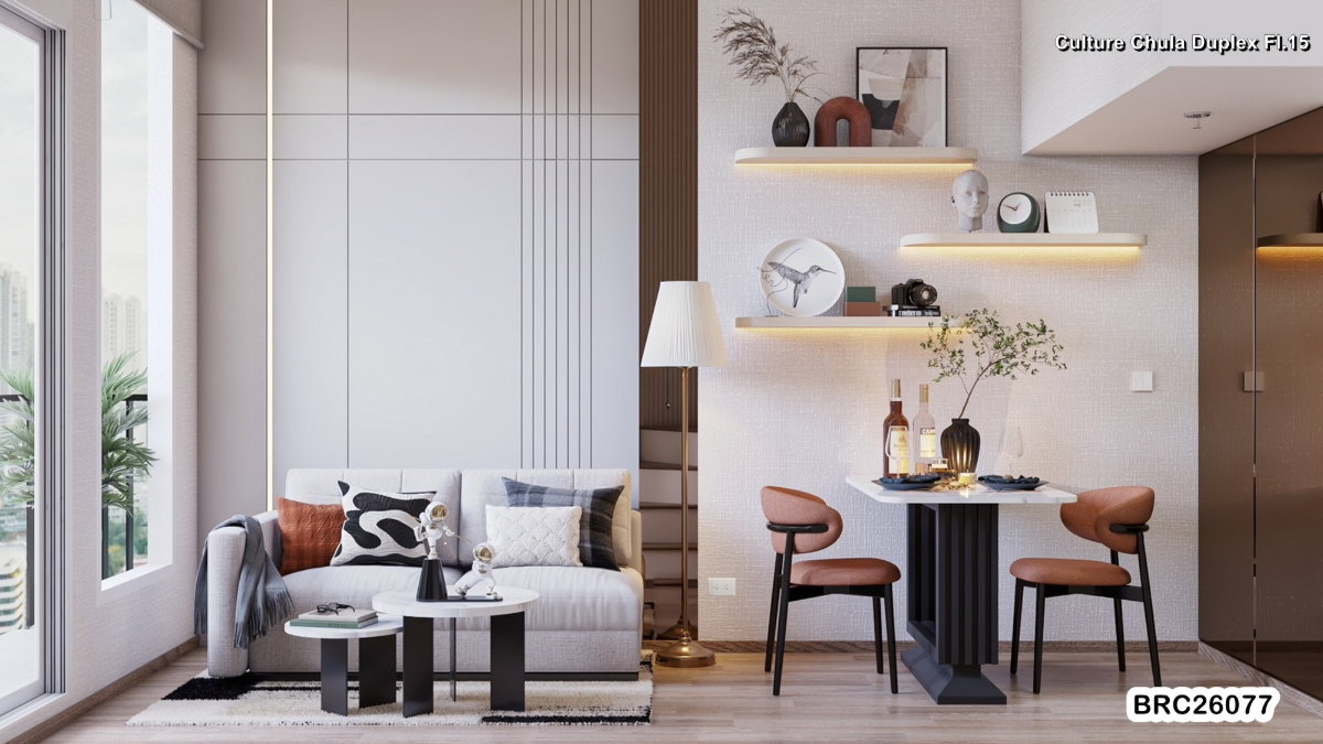 รูป Culture Chula คัลเจอร์ จุฬา ห้อง Duplex ชั้น 15 - รูปที่ 1/9