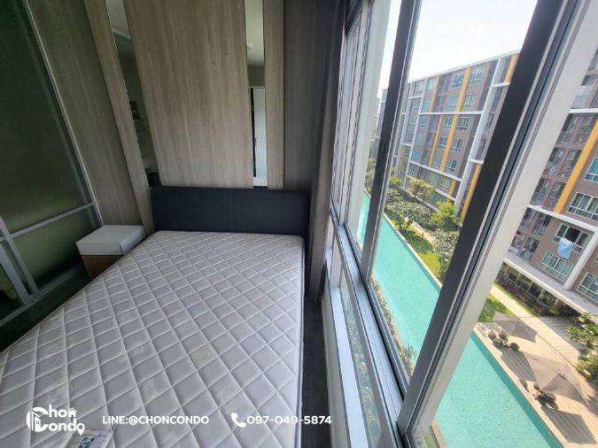 DCondo ดีคอนโด ชั้น6 ตึกB  ------------วิวสระ + มีเครื่องซักผ้า------------Tel 097-049-5874 (Line: @choncondo มี@ด้วย)