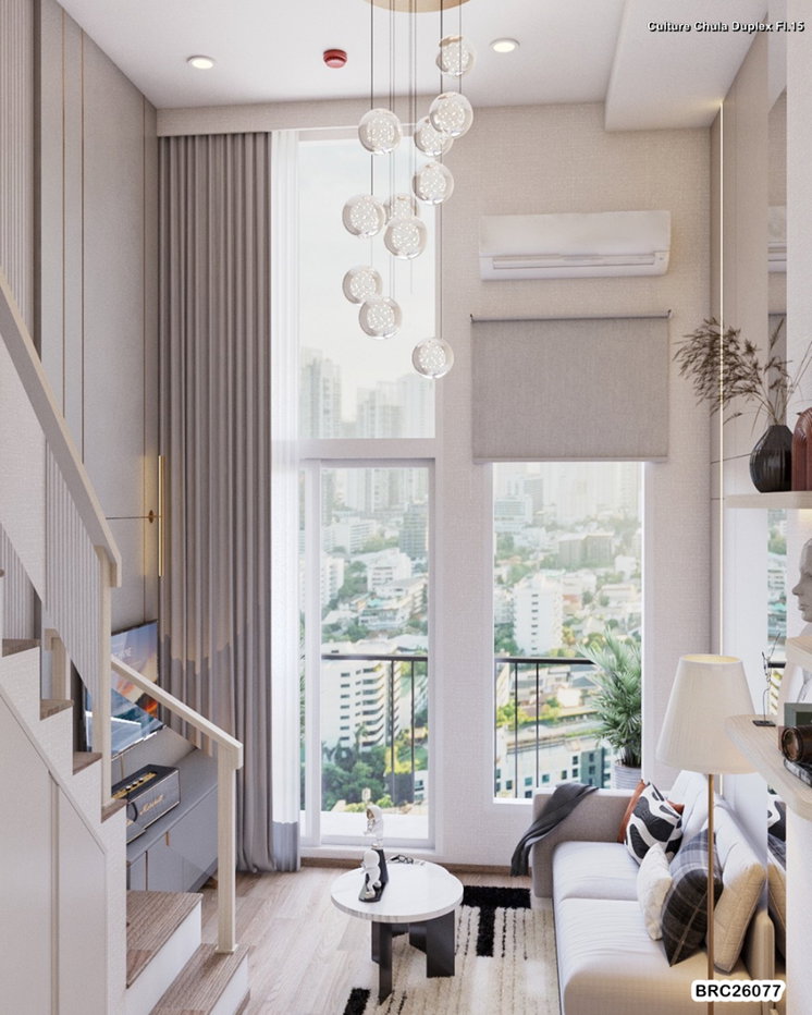 รูป Culture Chula คัลเจอร์ จุฬา ห้อง Duplex ชั้น 15 - รูปที่ 2/9