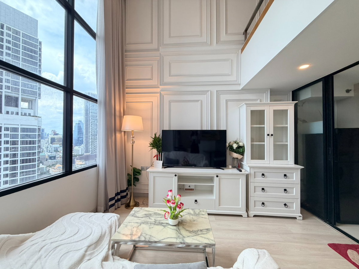 รูป ให้เช่า คอนโดใกล้ รถไฟฟ้า BTS ช่องนนทรี | KnightsBridge Prime Sathorn | 1 ห้องนอน Duplex วิวเมือง | ใกล้ Empire Tower - รูปที่ 3/20