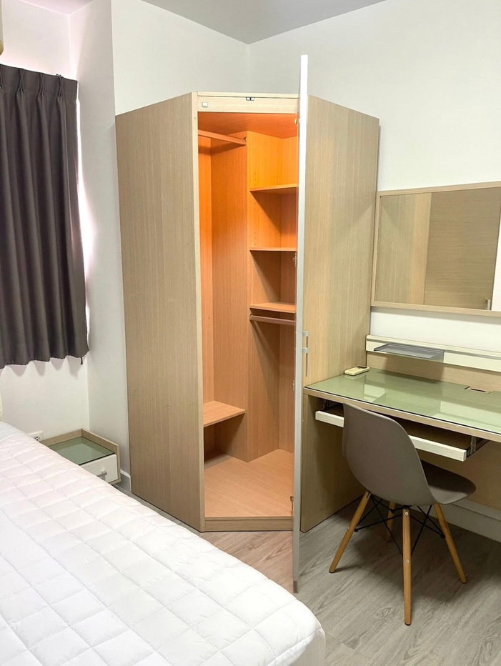 รูป  City Home Sukhumvit2 ห้องนอน, 1 ห้องน้ำ, 70ตรม.ชั้น 6, อาคาร A​ (หน้าถนนสุขุมวิท)ห้องหัวมุม ห้องนอนไม่ติดใคร หน้าต่าง 2ฝั่ง - รูปที่ 3/7