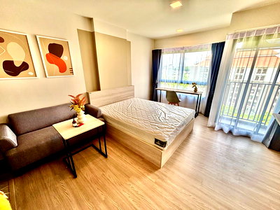 เช่าคอนโด ม.มหามกุฏราชวิทยาลัยวิทยาเขตอีสาน : ดีคอนโดแคมปัส ห้องแต่งครบ พร้อมเข้าอยู่