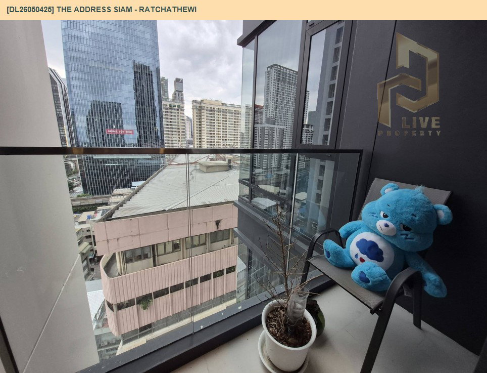 รูป DL26050425 ให้เช่าคอนโด ดิ แอดเดรส สยาม - ราชเทวี (THE ADDRESS SIAM - RATCHATHEWI) ใกล้ BTS ราชเทวี พร้อมเข้าอยู่ โทรด่วน 0638692663 LineID @655ebbvc - รูปที่ 8/10
