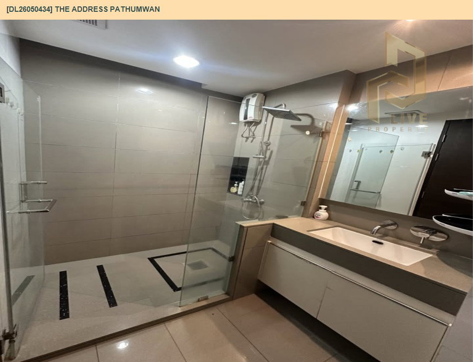 รูป DL26050434 ให้เช่าคอนโด ดิ แอดเดรส ปทุมวัน (The Address Pathumwan) ใกล้ BTS พญาไท พร้อมเข้าอยู่ โทรด่วน 0800343450 LineID @655ebbvc - รูปที่ 6/7