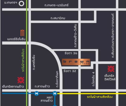 รูป คอนโดบราวน์รัชดา 32 เฟอร์ ครบ พร้อมอยู่ เพดานสูงห้องโปร่ง โล่งสบาย - รูปที่ 16/21