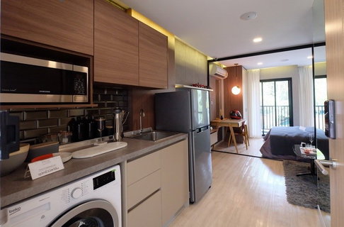 ให้เช่า✨ “Kave Condo”ตรงข้าม ม.กรุงเทพ วิวโล่ง ชั้น 7🫧ข้ามสะพานลอยไปเรียนได้เลย ✅ไม่ต้องใช้รถ ✅ไม่ต้องเสียค่าเดินทาง