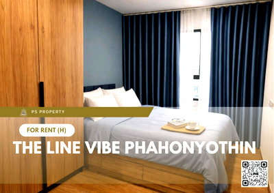 คอนโดให้เช่า : ให้เช่า ✨ THE LINE VIBE Phahonyothin ✨ เฟอร์นิเจอร์ และ เครื่องใช้ไฟฟ้าครบ ใกล้ BTS ห้าแยกลาดพร้าว