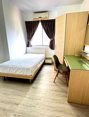 คอนโดให้เช่า :  City Home Sukhumvit2 ห้องนอน, 1 ห้องน้ำ, 70ตรม.ชั้น 6, อาคาร A​ (หน้าถนนสุขุมวิท)ห้องหัวมุม ห้องนอนไม่ติดใคร หน้าต่าง 2ฝั่ง