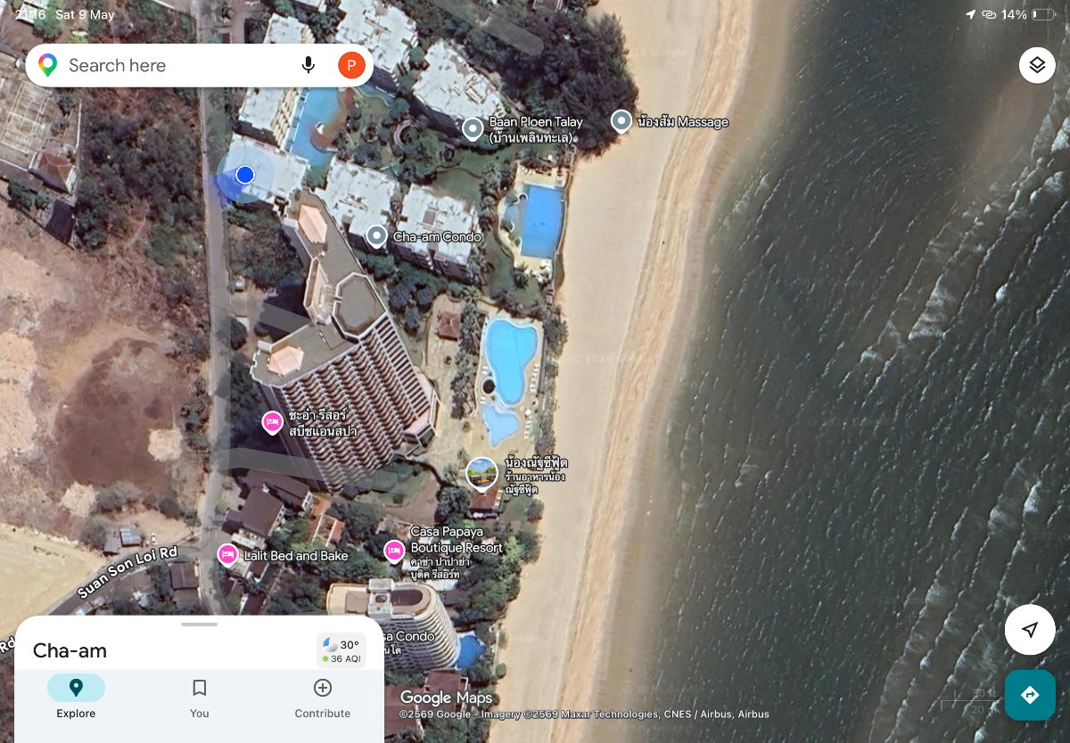 picture For Sale: Cha-Am Beach Club Beachfront Condo with Sea View 17th Floor - 24/24