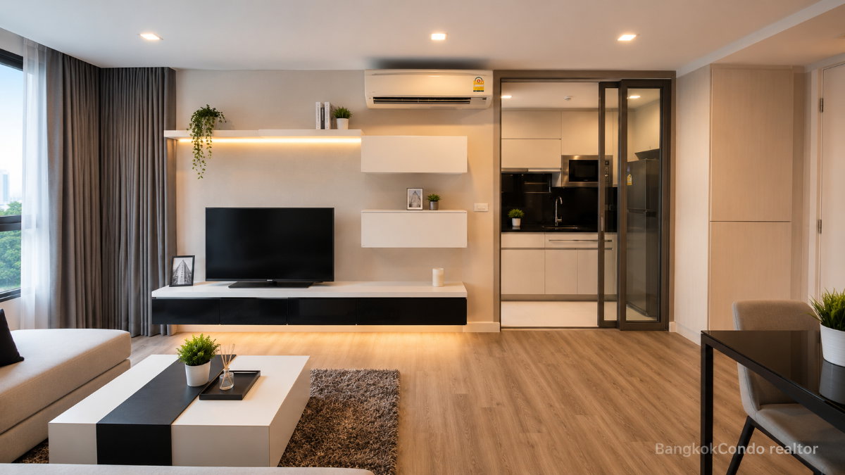 รูป 🍀🍀🍀Prime condo Location 🚆ให้เช่า📍เดอะรูม สุขุมวิท 40🌹 (Line:@rent2022) พร้อมเข้าอยู่ ✨ A05022 - รูปที่ 4/10
