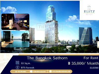 คอนโดให้เช่า : ✨ เฉิดฉายในทุกมิติ ค้นพบชีวิตหรูหราที่ The Bangkok Sathorn คอนโดระดับ Masterpiece ✨