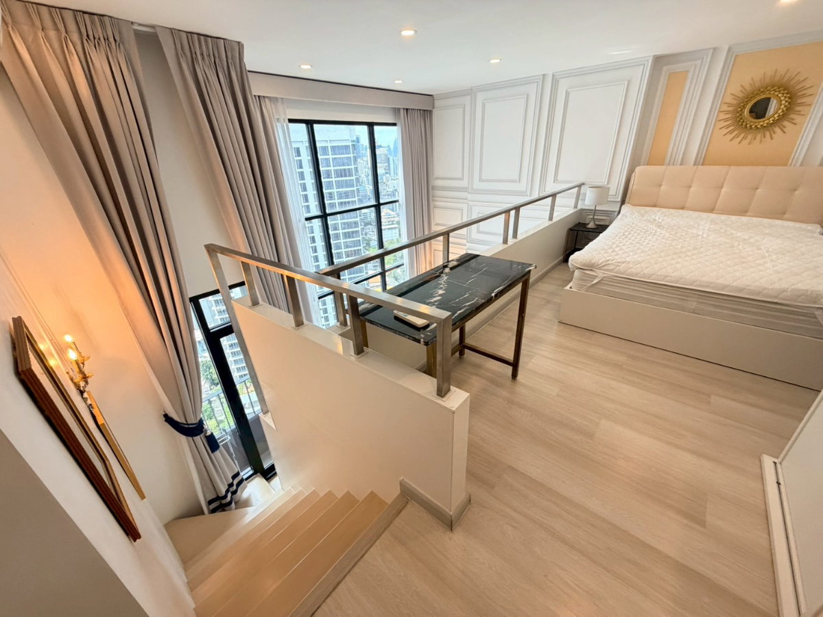 รูป ให้เช่า คอนโดใกล้ รถไฟฟ้า BTS ช่องนนทรี | KnightsBridge Prime Sathorn | 1 ห้องนอน Duplex วิวเมือง | ใกล้ Empire Tower - รูปที่ 10/20