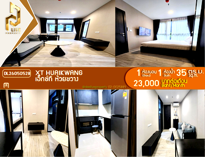 คอนโดให้เช่า : DL26050528 ให้เช่าคอนโด เอ็กซ์ที ห้วยขวาง (XT HUAIKWANG) ใกล้ MRT ห้วยขวาง พร้อมเข้าอยู่ โทรด่วน 0653619502 LineID @952jdxxk