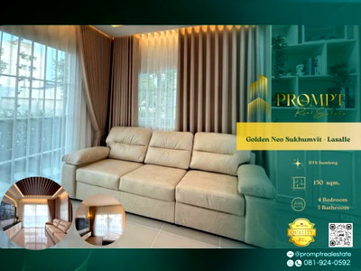 Houses for rent วิทยาลัยเซาธ์อีสท์บางกอก : GH01345 - Golden Neo Sukhumvit - Lasalle 