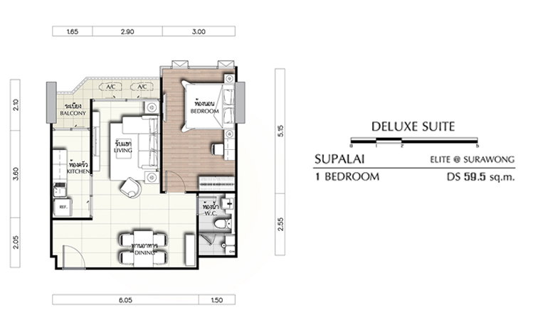 picture 3889, 1 Br. condo for rent at Supalai Elite Surawong. - 11/13