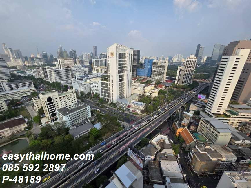 รูป P-48189 — ให้เช่าคอนโดหรูชั้นสูง! Culture Chula 59 ตรม. ใกล้ MRT สามย่าน เฟอร์เครื่องใช้ไฟฟ้าครบ ราคา 53,000 บาท โทร 085-592-2897 Line: @easythaihome - รูปที่ 3/14