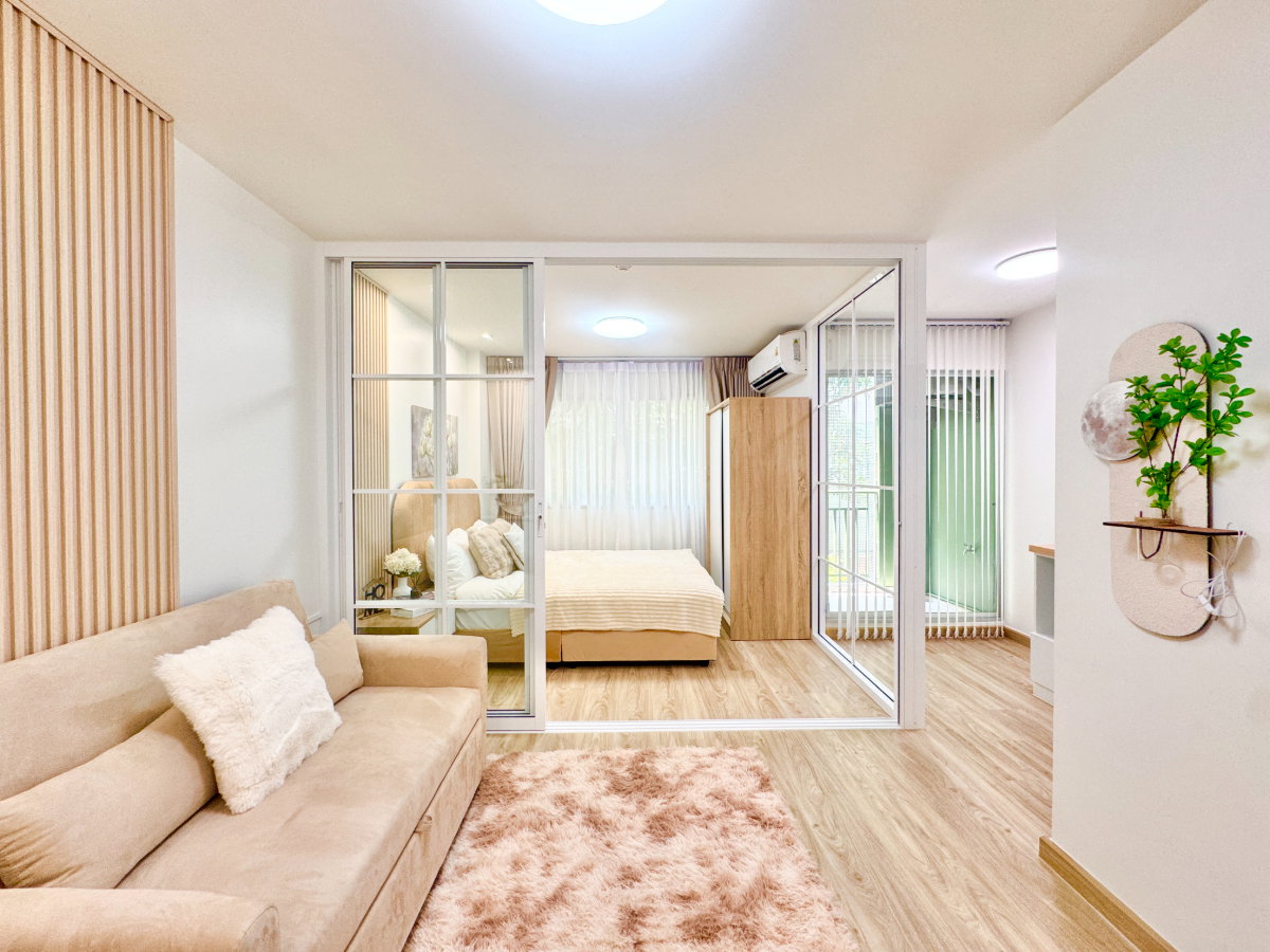 รูป 🏡 ลุมพินี คอนโดทาวน์ รามอินทรา–หลักสี่ แต่งครบ รีโนวเวทใหม่ทั้งห้อง พร้อมอยู่ทันที ขนาด 26 ตร.ม. - รูปที่ 4/8