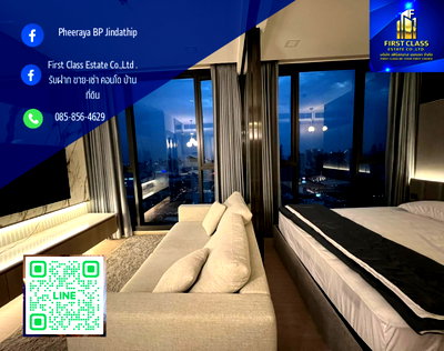 คอนโดให้เช่า : 🌃ปล่อยเช่าคอนโดวันไนน์ไฟว์อโศก-พระราม9 ขนาด 1bed 1bath 36 ตรม. ครัวเปิด หน้ากว้าง ชั้น 43 วิวเมืองสวยมากกก (ทิศใต้) 🌃