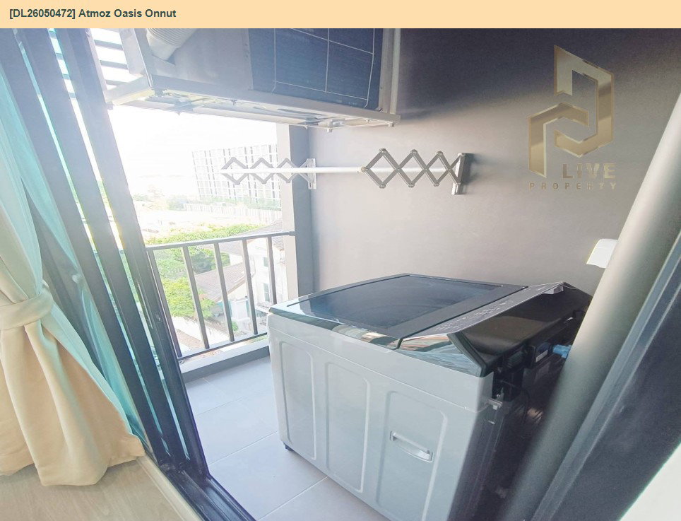 รูป DL26050472 ให้เช่าคอนโด แอทโมซ โอเอซิส อ่อนนุช (Atmoz Oasis Onnut) ใกล้ - พร้อมเข้าอยู่ โทรด่วน 0653619502 LineID @897iyzll - รูปที่ 4/5