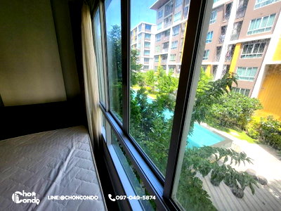 เช่าคอนโด ตลาดหนองมน : DCondo ดีคอนโด ชั้น3 ตึกD  ------------วิวสระ----ว่าง 06 มิ.ย. 2569 ----------Tel 097-049-5874 (Line: @choncondo มี@ด้วย)