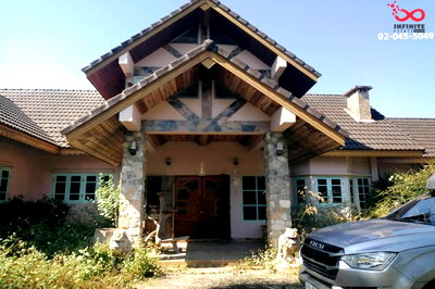 บ้านเดี่ยว แม่สรวย เชียงราย : ขายบ้านพร้อมที่ดิน 370 ตรว. ติดถนนหลัก ใกล้เทศบาลแม่สรวย เชียงราย