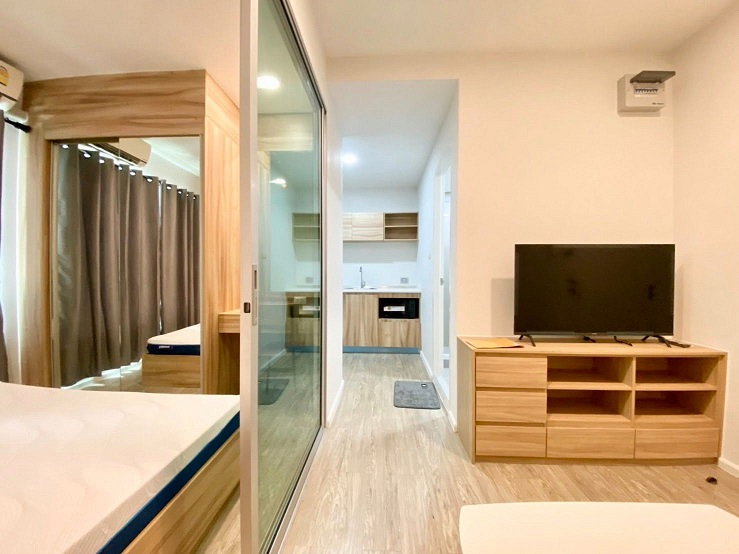 รูป ให้เช่า คอนโด Happy Condo Don Mueang The Terminal เฟอร์ฯ และเครื่องใช้ไฟฟ้าใหม่หมดทุกชิ้น ติดถนนสรงประภา ใกล้สนามบินดอนเมือง - รูปที่ 4/7
