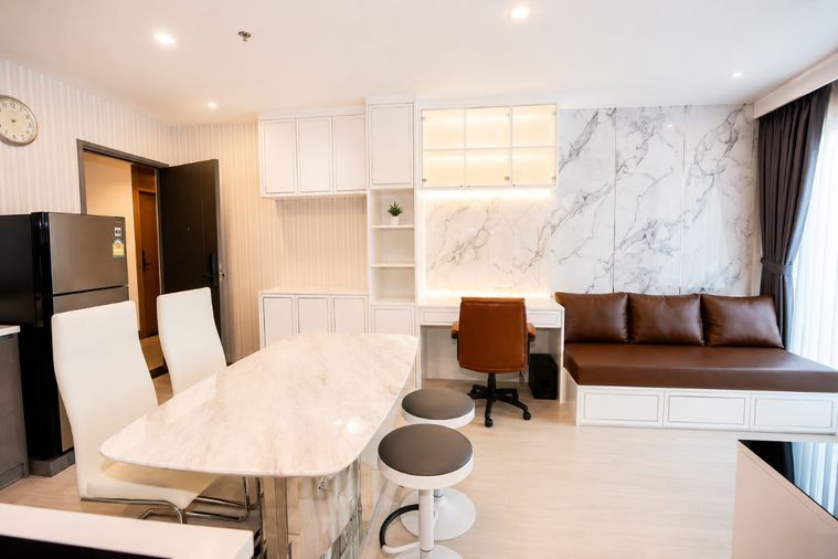 BTS Victory Monument 100 m. Condo Rhythm Rangnam ( Rental ) Price  40,000 Baht