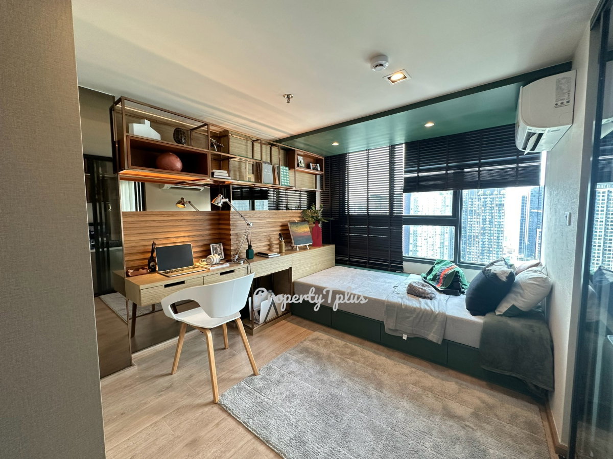 รูป Ideo asoke rama9 2 ห้องนอน Hybrid เพดานสูง 4.5 เมตร โปร่ง โล่ง อยู่สบาย ให้ฟีลเหมือนบ้าน 2 ชั้น - รูปที่ 3/10