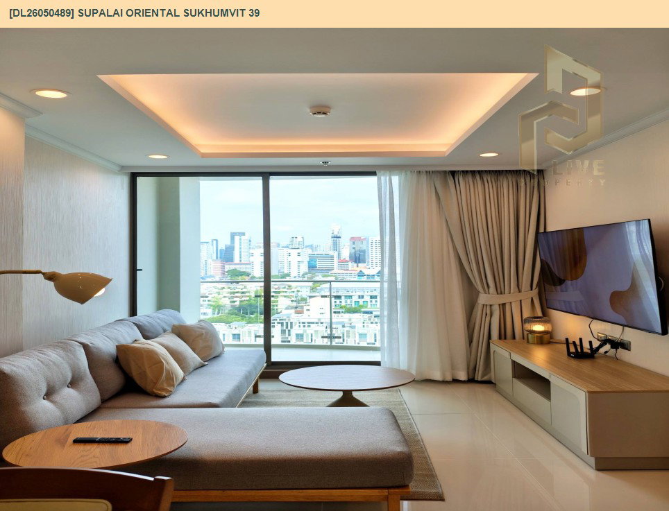 รูป DL26050489 ให้เช่าคอนโด ศุภาลัย โอเรียนทัล สุขุมวิท 39 (Supalai Oriental Sukhumvit 39) ใกล้ BTS พร้อมพงษ์ พร้อมเข้าอยู่ โทรด่วน 0653619502 LineID @897iyzll - รูปที่ 4/10