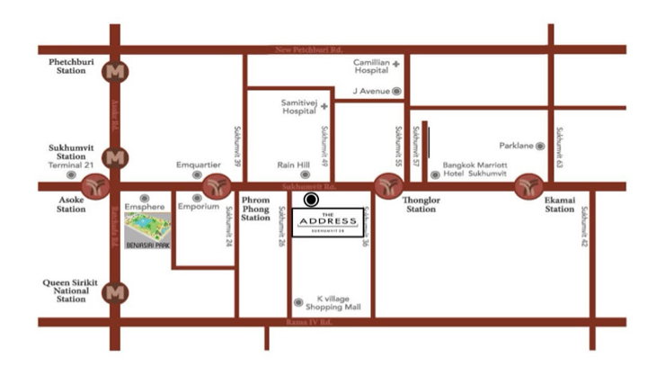รูป S66 ให้คอนโด The Address Sukhumvit 28 (ดิ แอดเดรส สุขุมวิท 28)คอนโดหรูพร้อมอ่างน้ำร้อนจากุซซี่ในห้อง ใกล้ BTS  ใกล้ห้าง The Emporium The EmQuartier  - รูปที่ 11/13
