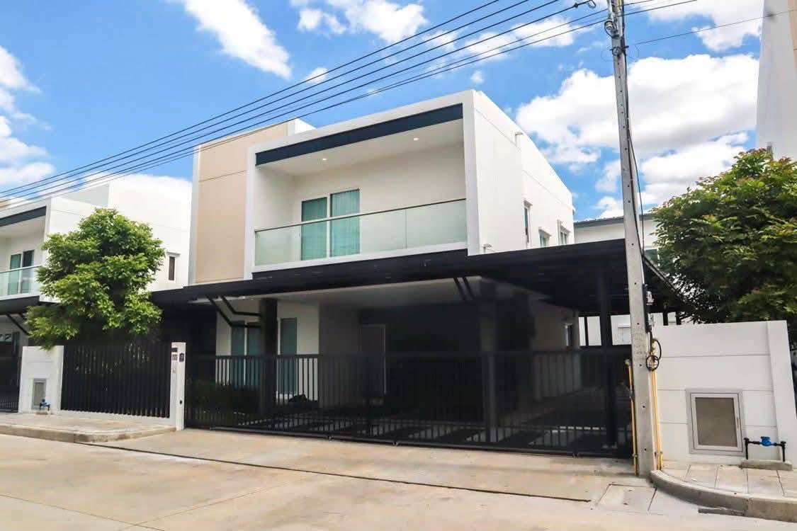 รูป บ้านเช่าเชียงใหม่ หมู่บ้าน Palm Ville เฟอร์นิเจอร์ครบ พร้อมอยู่ ใกล้นิมมาน สนามบินเชียงใหม่ (R1156) T.0946511456 - รูปที่ 1/13