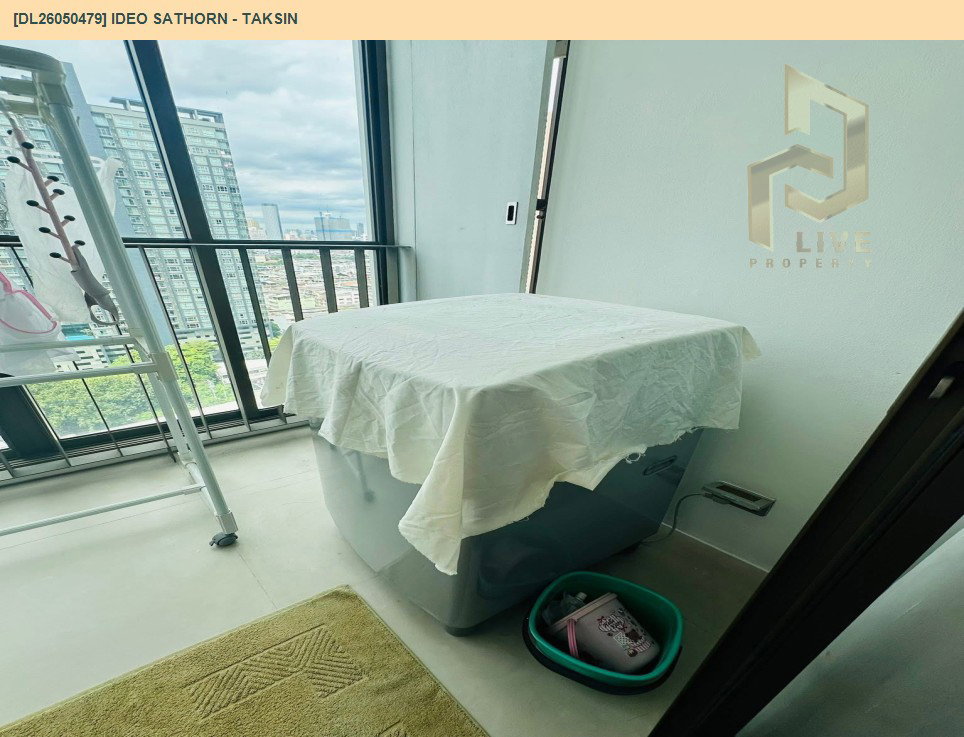 รูป DL26050479 ให้เช่าคอนโด ไอดีโอ สาทร - ตากสิน (IDEO Sathorn - Taksin) ใกล้ BTS กรุงธนบุรี พร้อมเข้าอยู่ โทรด่วน 0653619502 LineID @897iyzll - รูปที่ 10/10