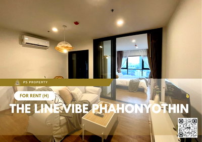คอนโดให้เช่า : ให้เช่า 🔥 The Line Vibe Phahonyothin 🔥เฟอร์นิเจอร์ และ เครื่องใช้ไฟฟ้าครบ ใกล้รถไฟฟ้าถึง 2 สาย