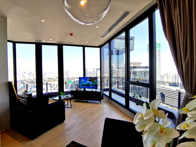 Condos for sale : 2-Bedroom Penthouse for Sale at Ashton Asoke - Rama 9 — Best Rama 9 Skyline View