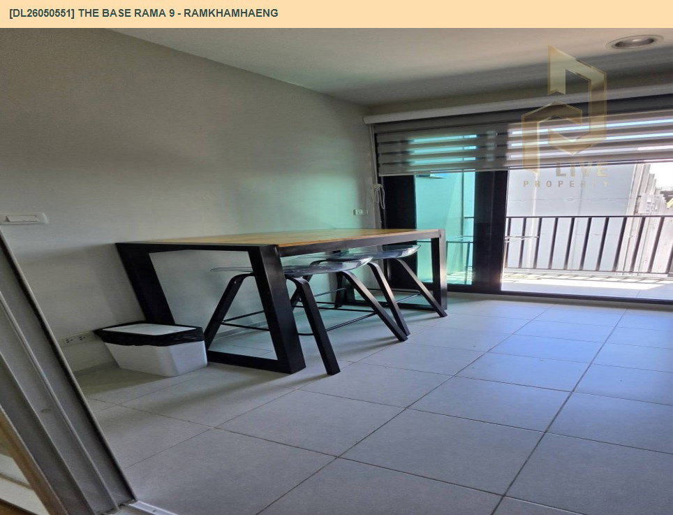 รูป DL26050551 ให้เช่าคอนโด เดอะ เบส พระราม 9 - รามคำแหง (The Base Rama 9 - Ramkhamhaeng) ใกล้ ARL รามคำแหง พร้อมเข้าอยู่ โทรด่วน 0614453194 LineID @162cjixi - รูปที่ 8/12