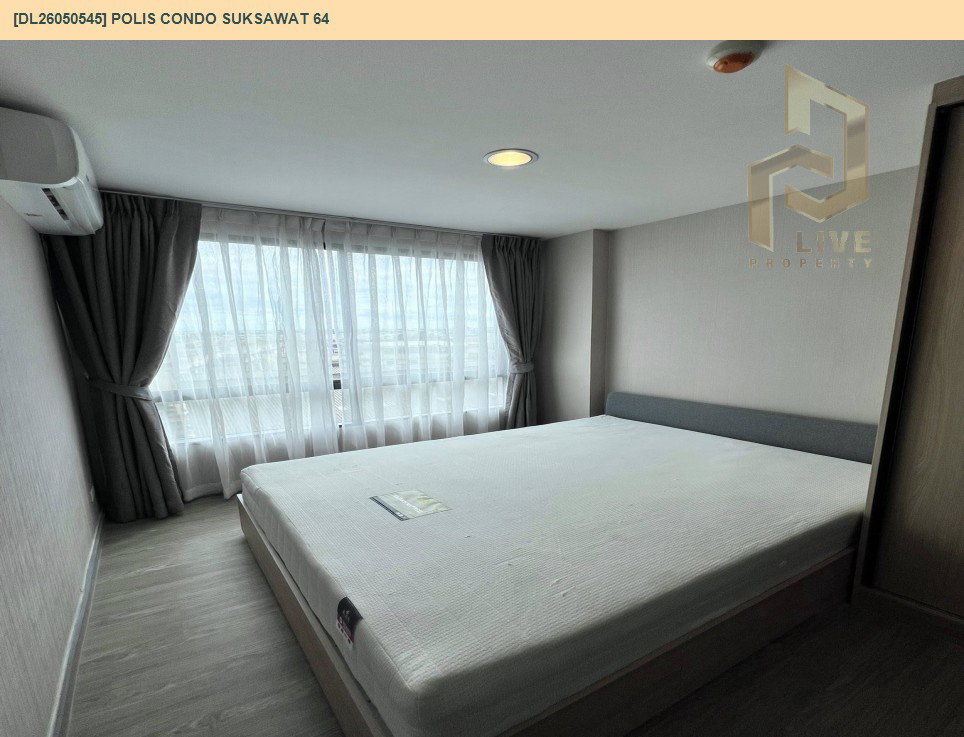 รูป DL26050545 ให้เช่าคอนโด โพลิส คอนโด สุขสวัสดิ์ 64 (Polis Condo Suksawat 64) ใกล้ - พร้อมเข้าอยู่ โทรด่วน 0653619502 LineID @897iyzll - รูปที่ 3/15